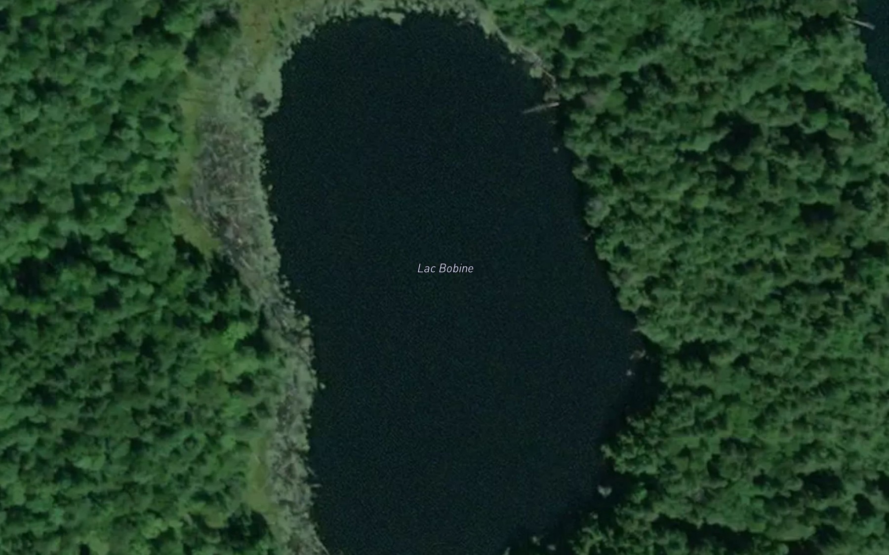 Satellite map of the Lac Bobine