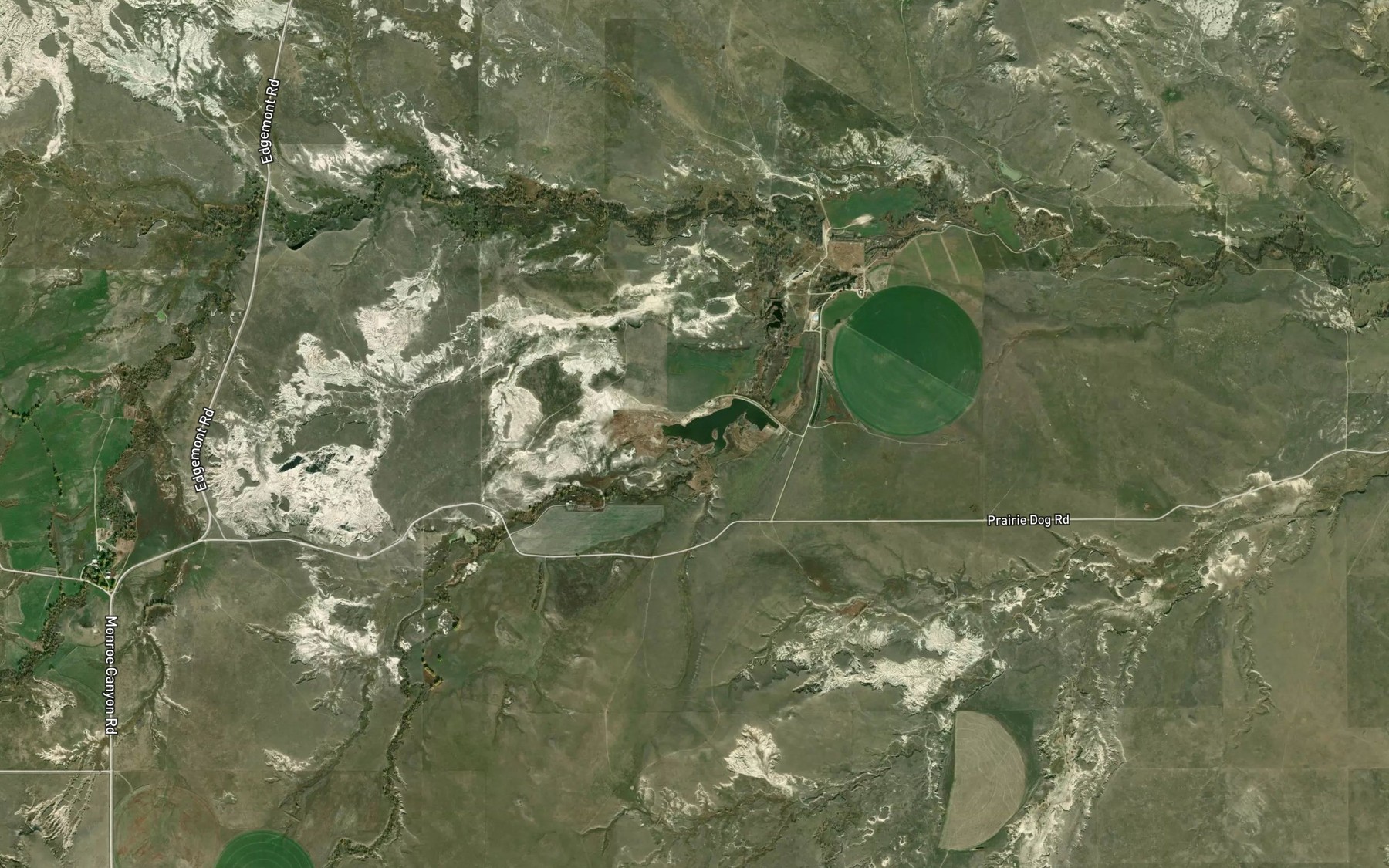 Satellite map of the Jordan Reservoir