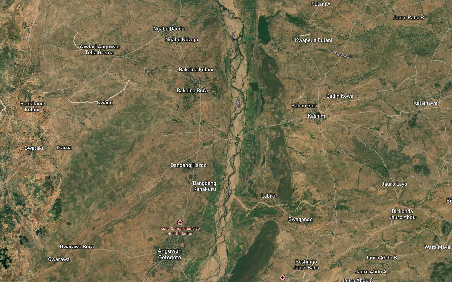 Satellite map of the Mayel Kalagar