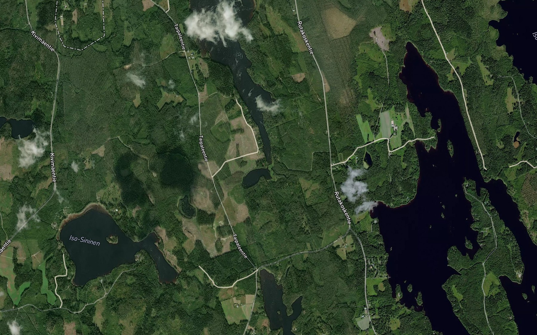 Satellite map of the Rutajoki
