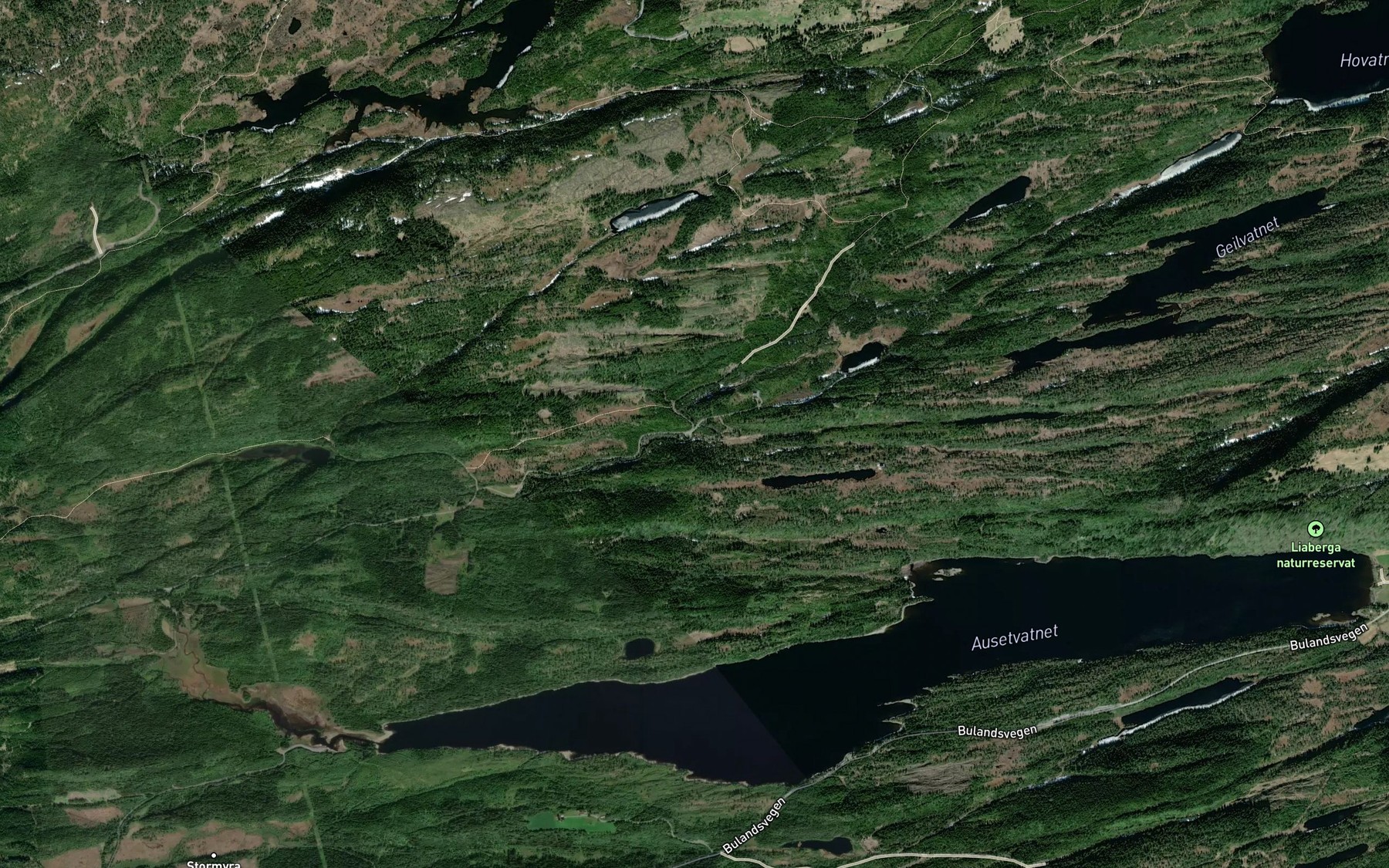 Satellite map of the Krokan