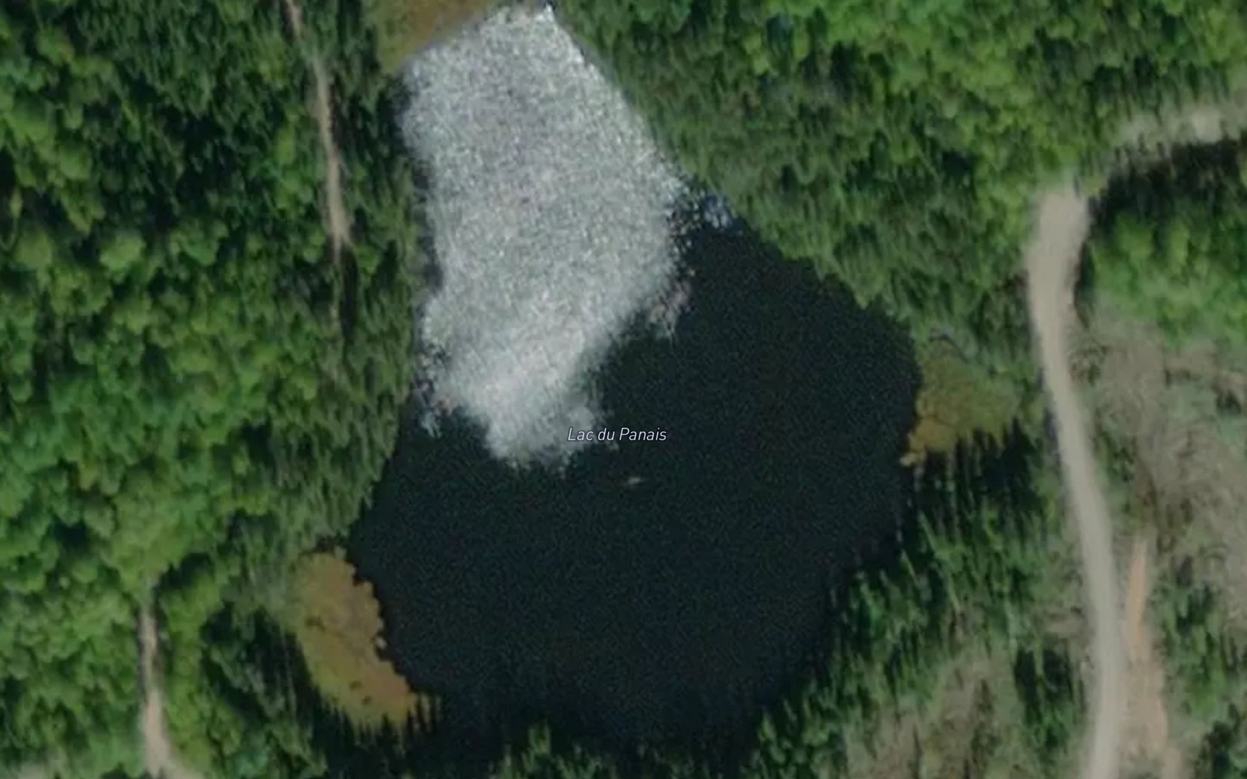 Satellite map of the Lac du Panais