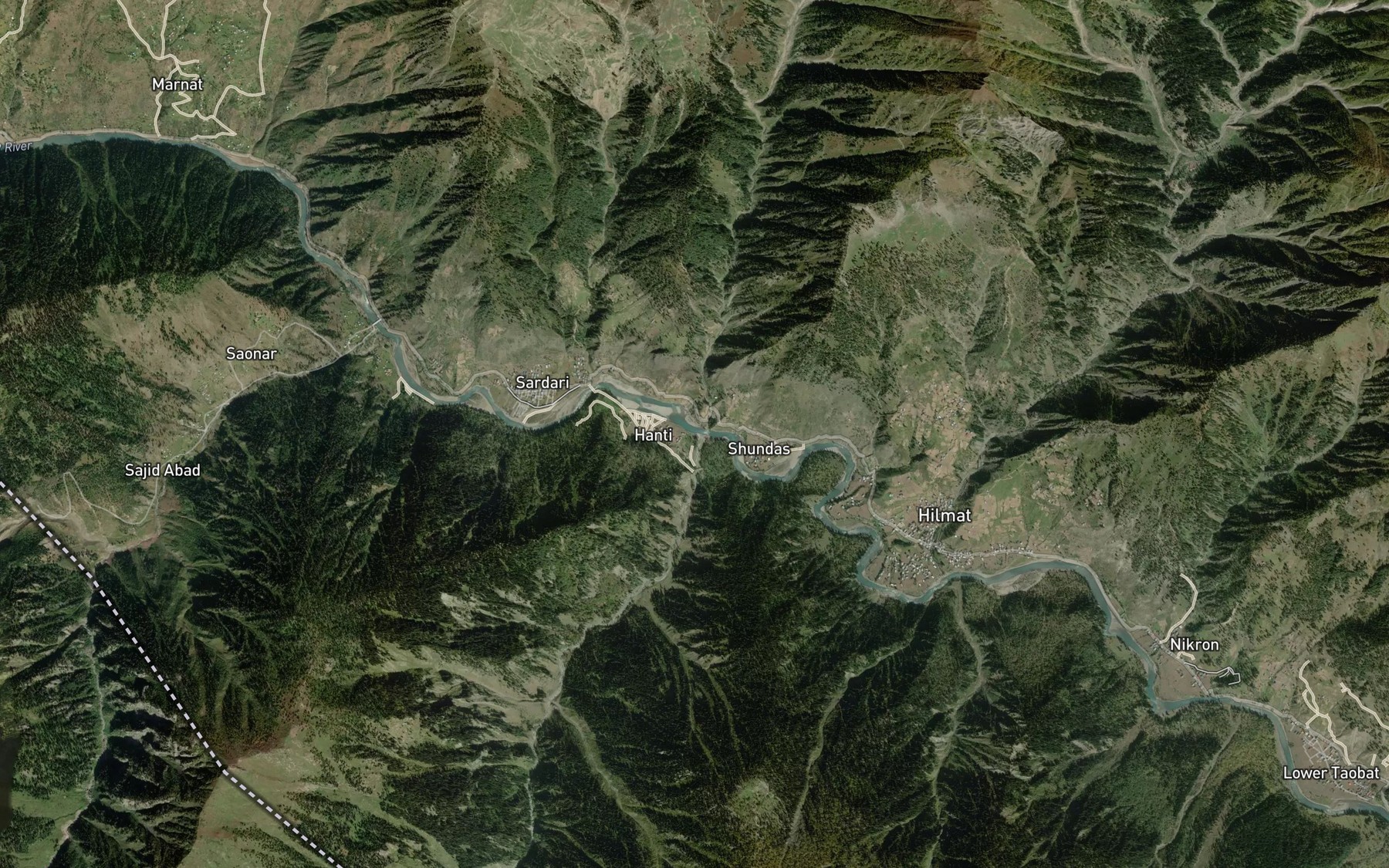 Satellite map of the Hanthi Nar