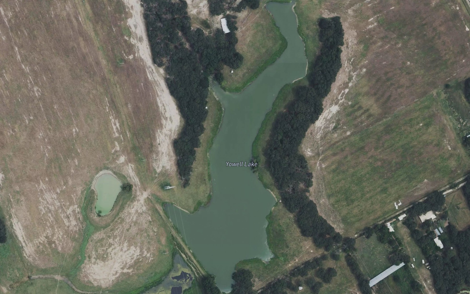 Satellite map of the Yowell Lake