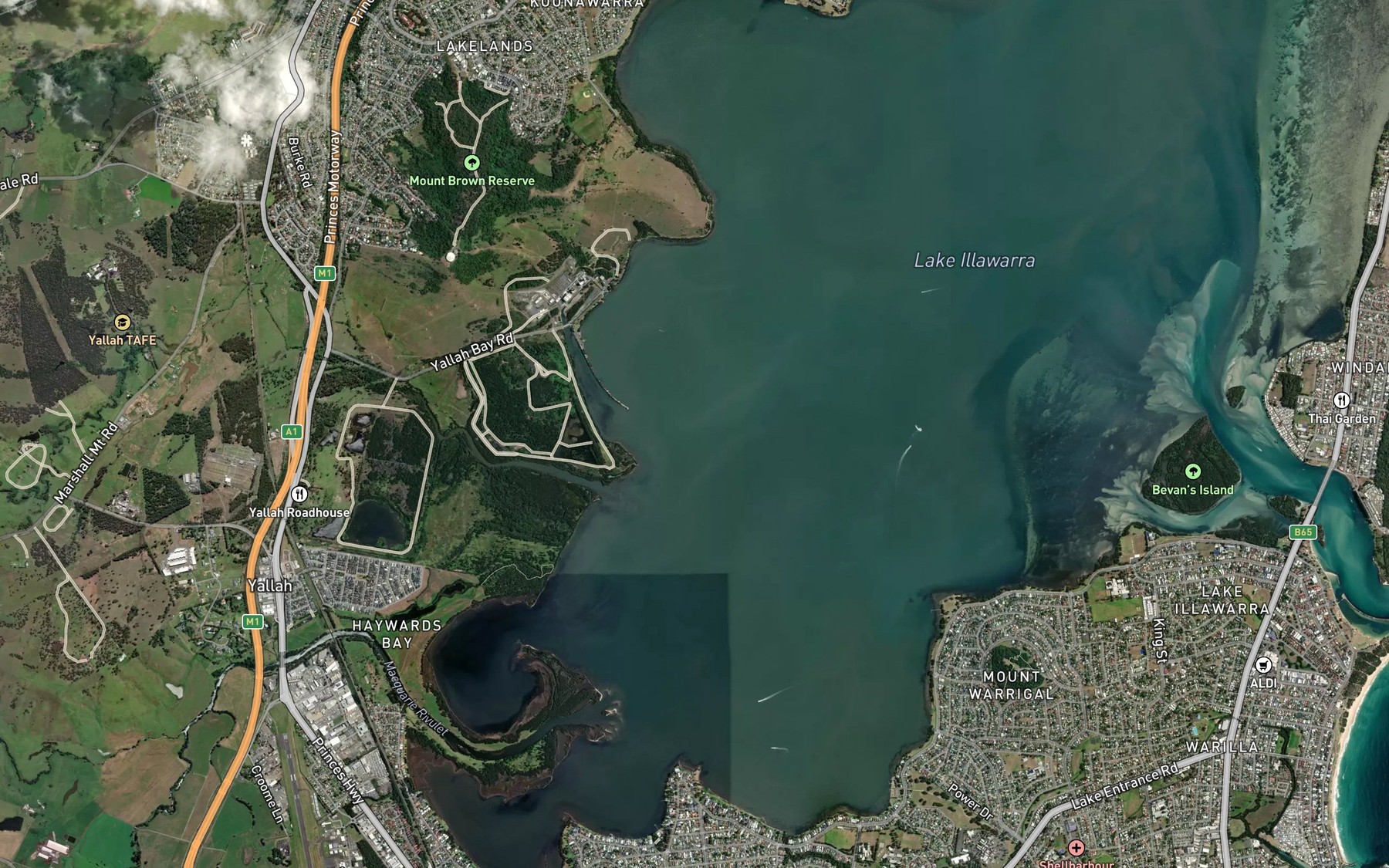 Satellite map of the Nijong Bay
