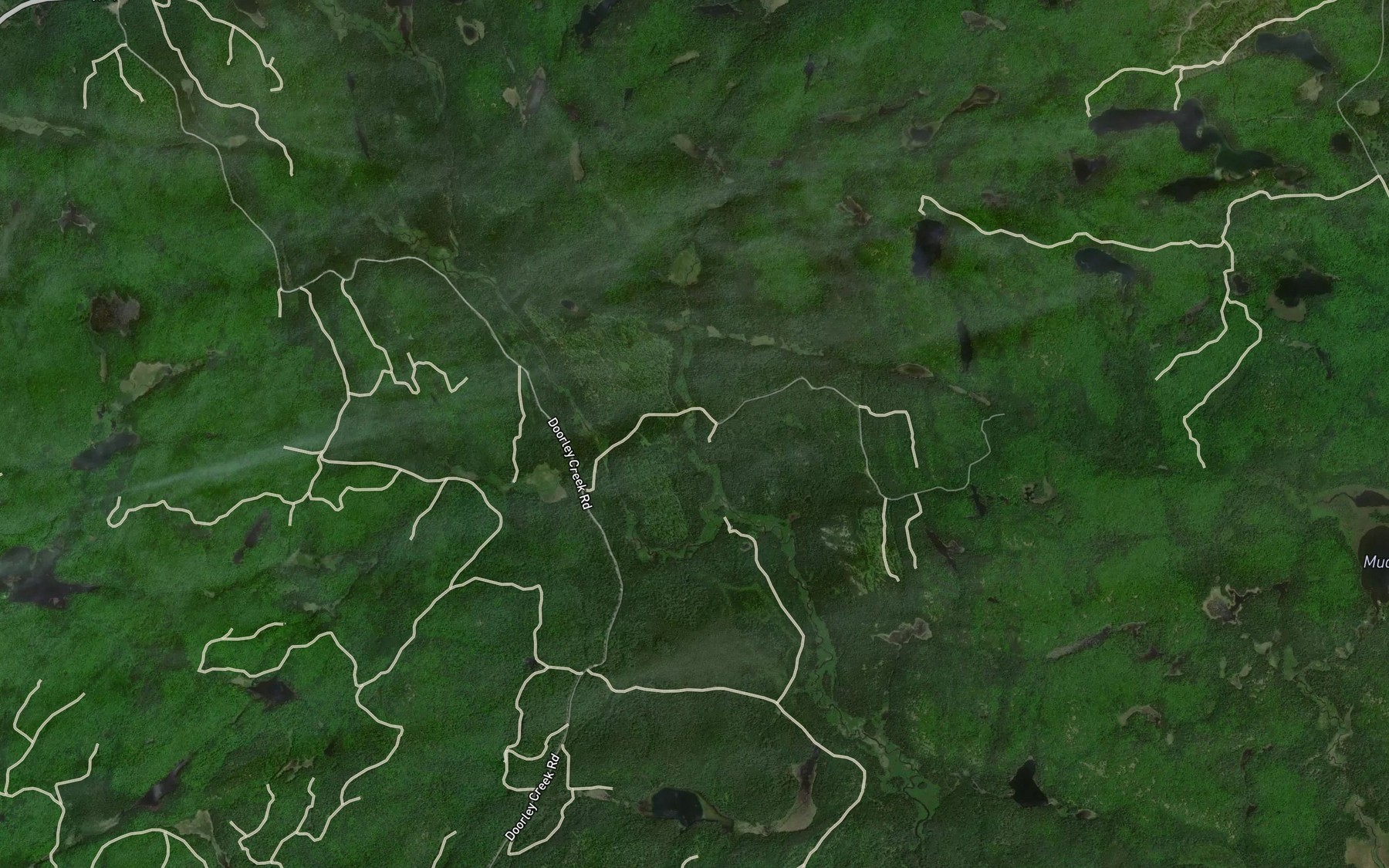 Satellite map of the Malotte Creek