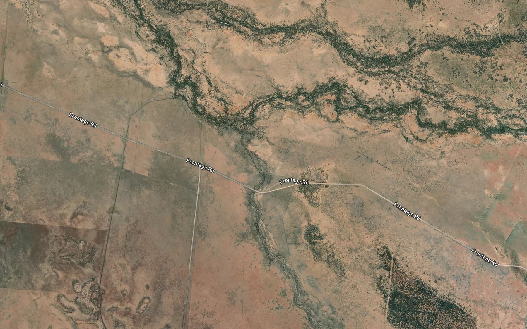 Satellite map of the Forrester Creek