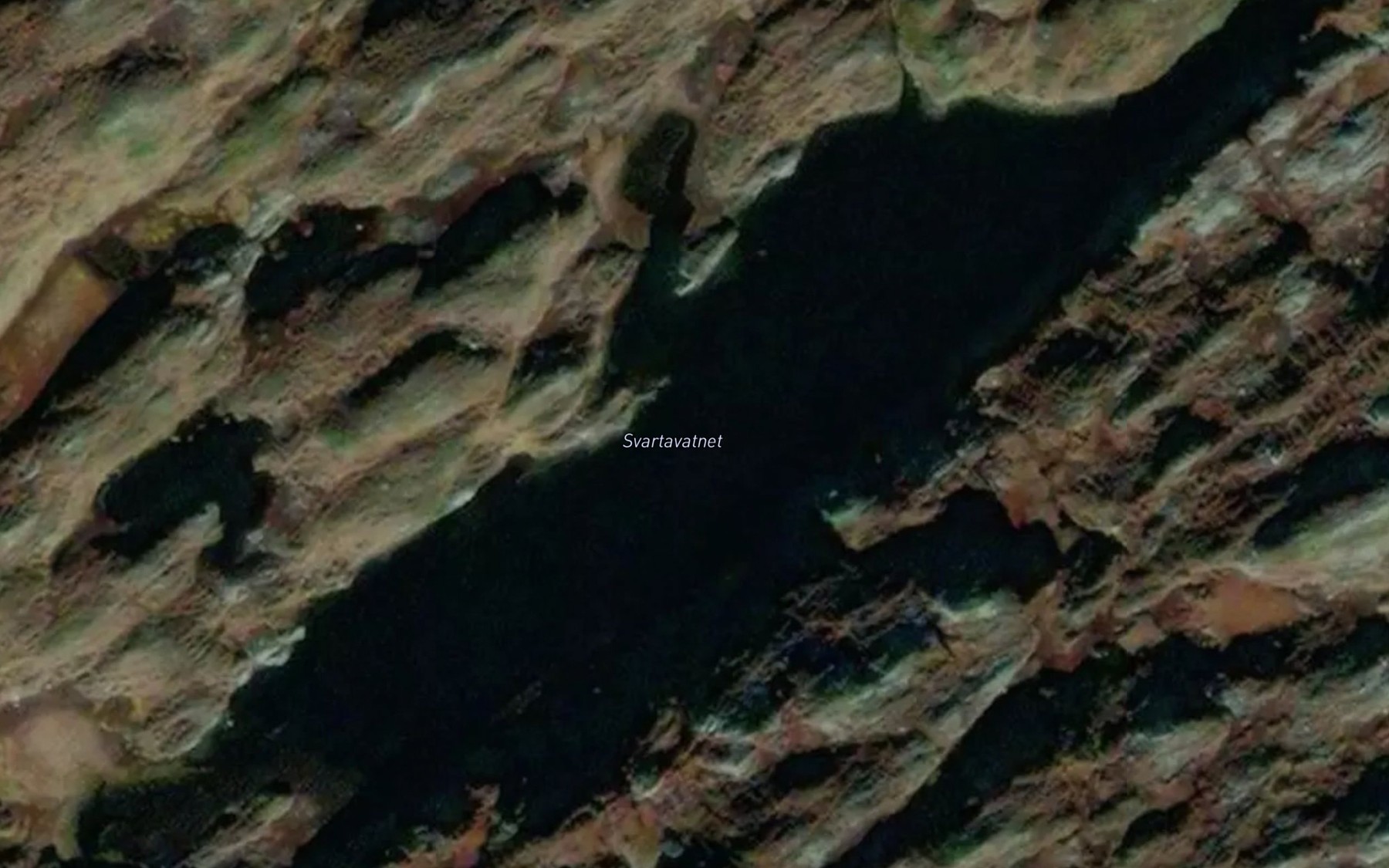 Satellite map of the Svartavatn