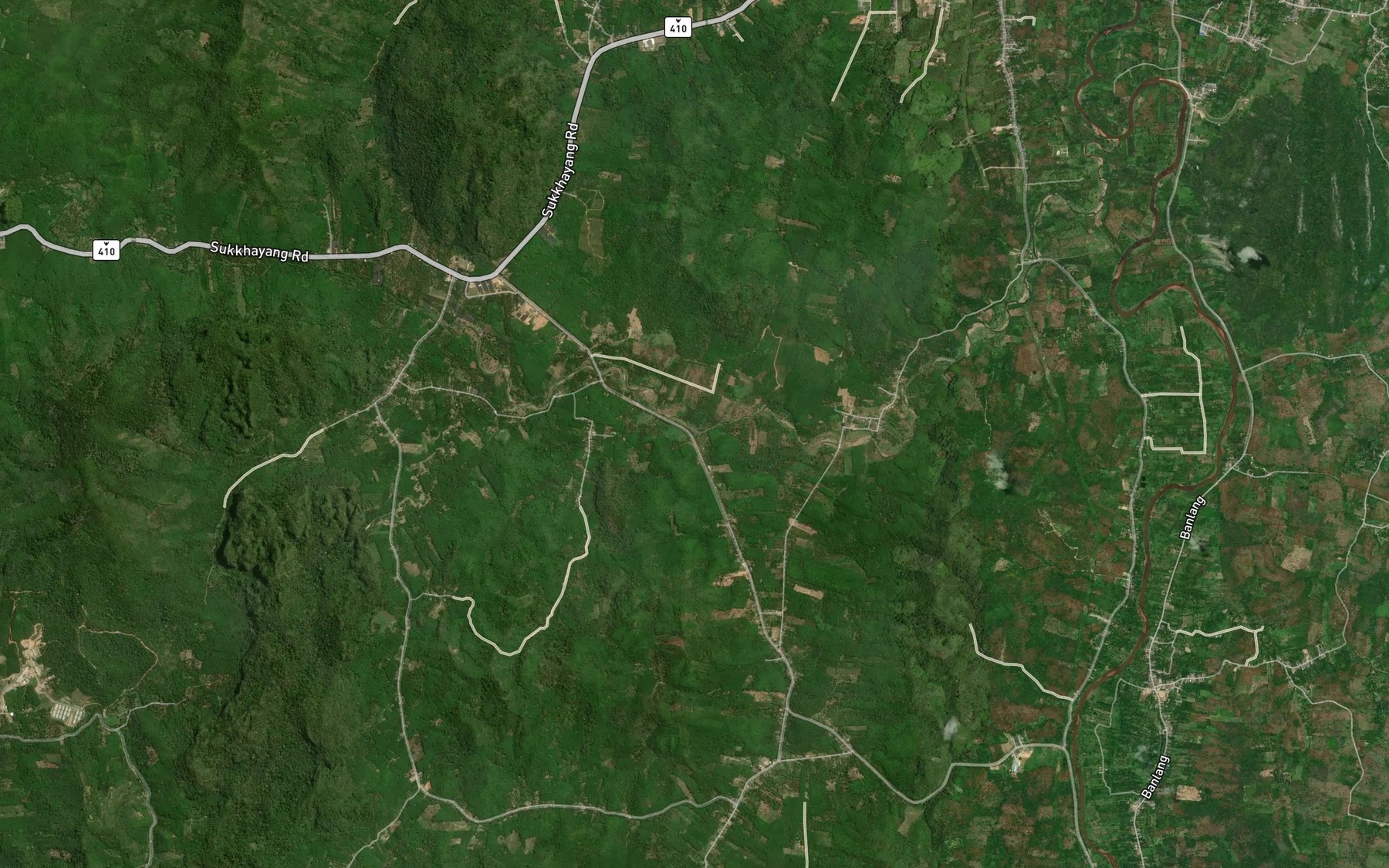 Satellite map of the Khlong Nam Khun