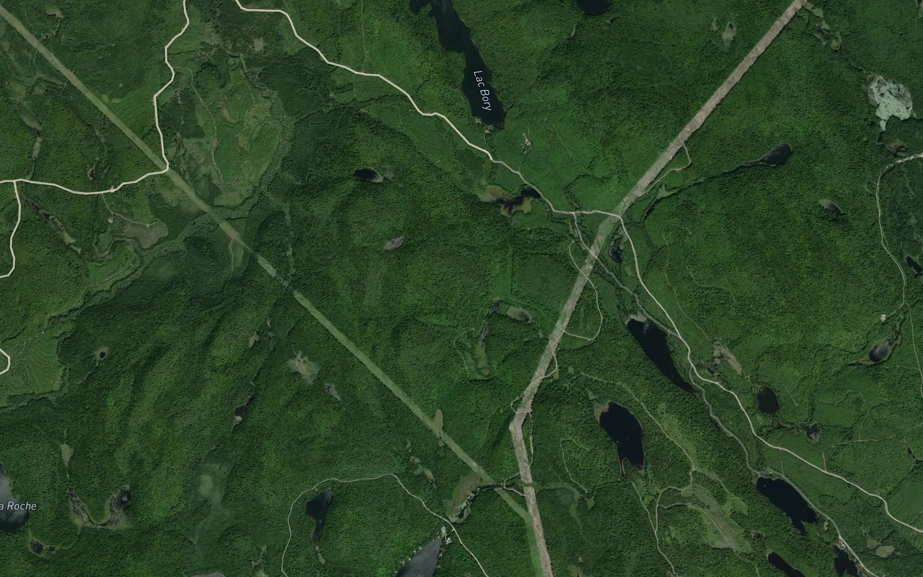Satellite map of the Lac de l'Oliphant