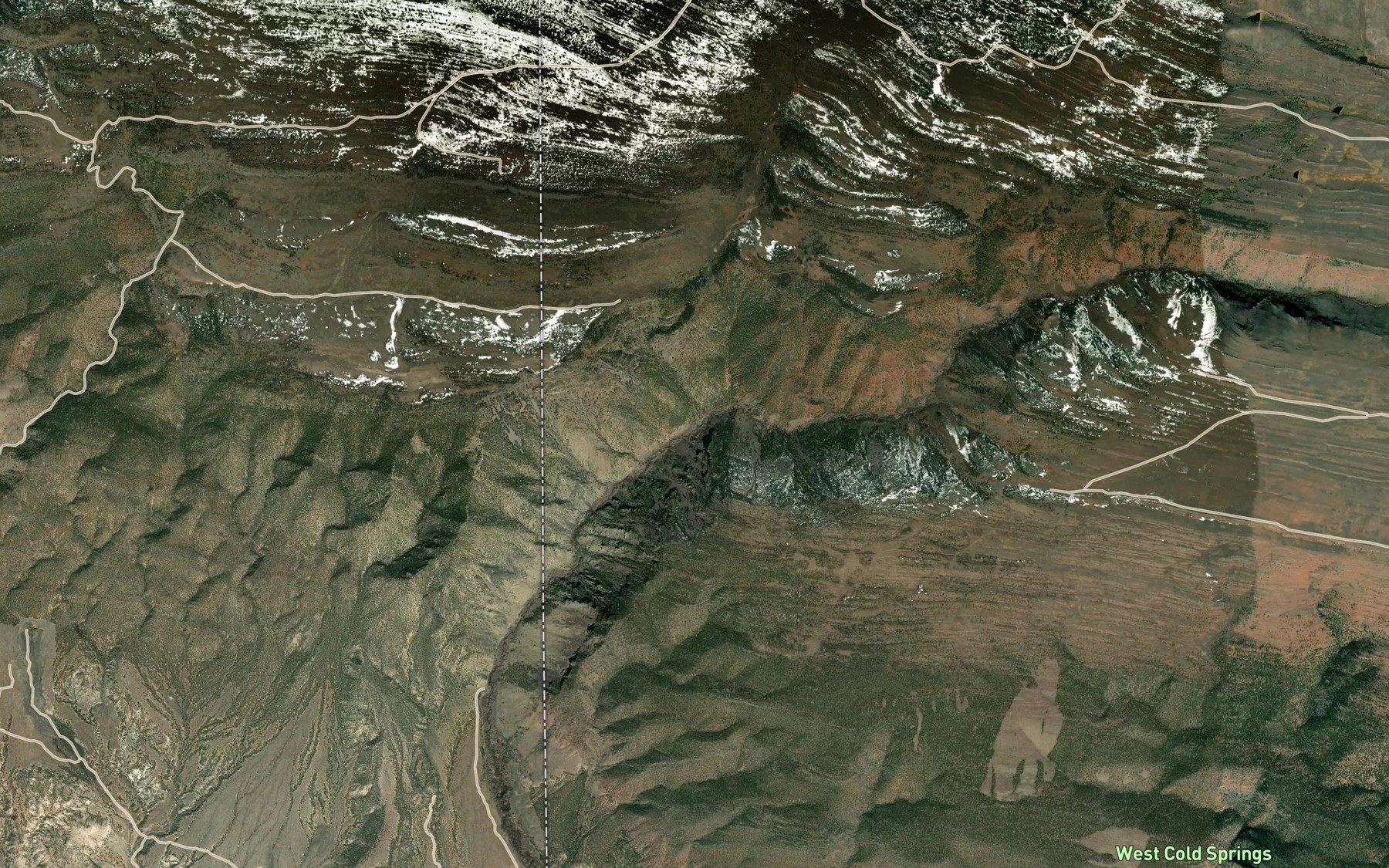 Satellite map of the Little Beaver Creek