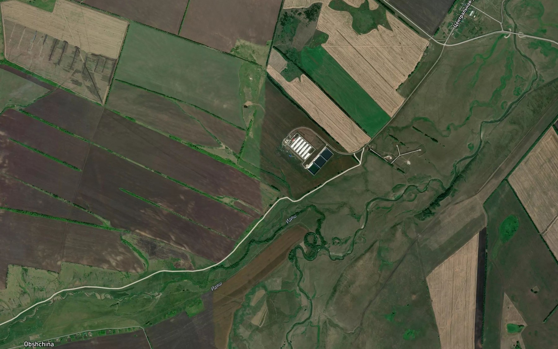 Satellite map of the Idyash