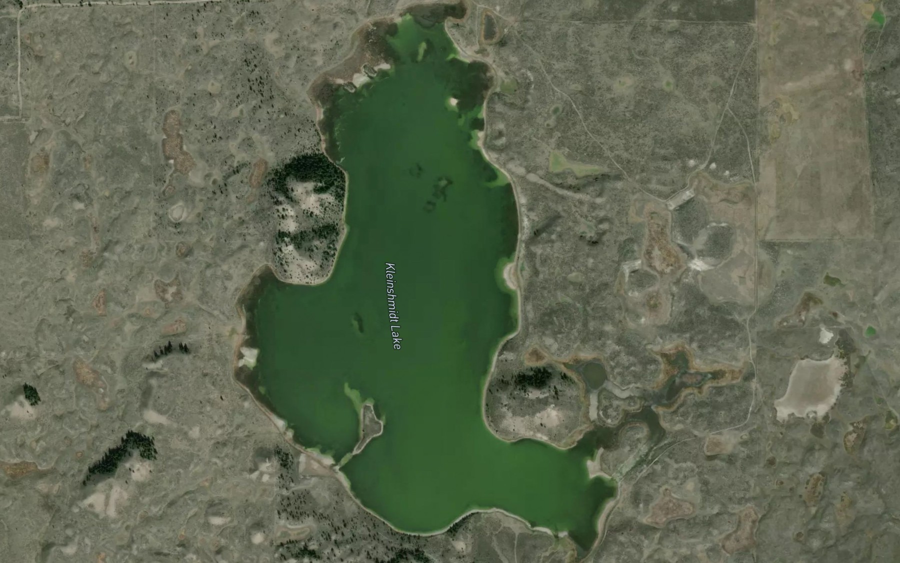 Satellite map of the Kleinschmidt Lake