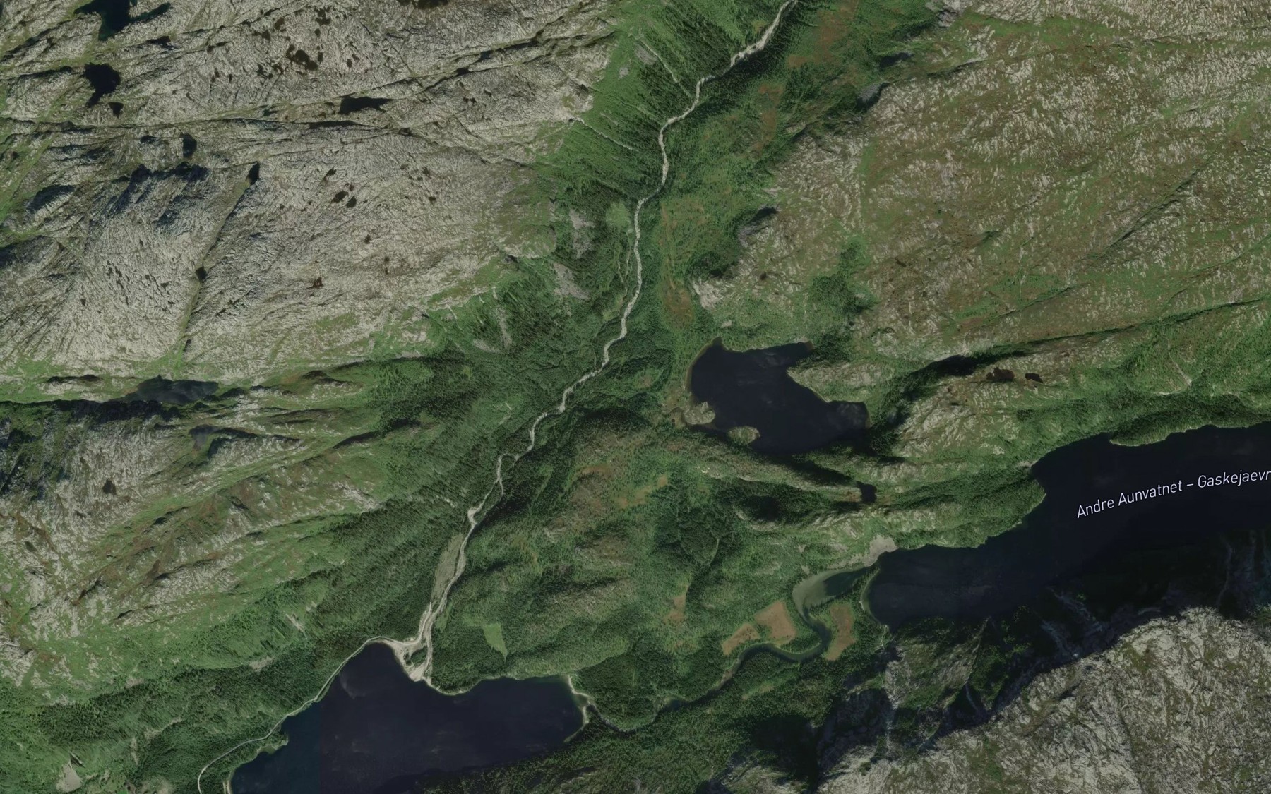 Satellite map of the Kverntjonnbekken