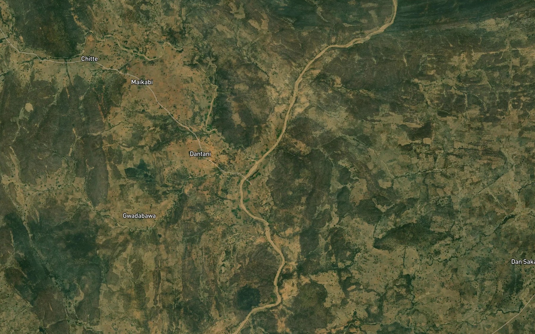 Satellite map of the RIver Danzaki