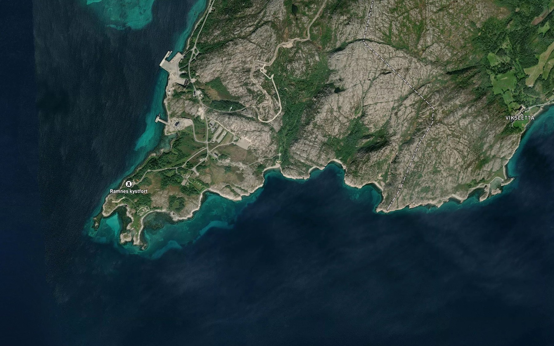 Satellite map of the Molnvika