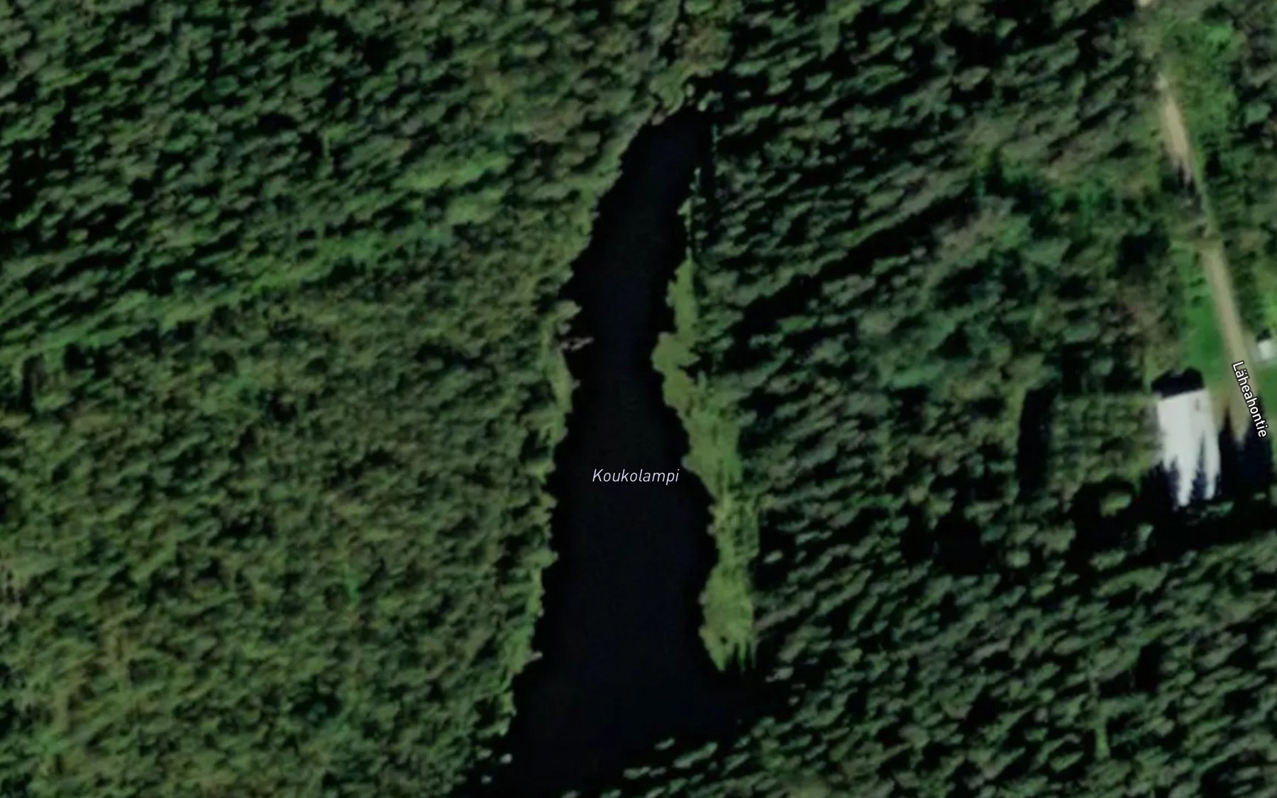 Satellite map of the Koukolampi