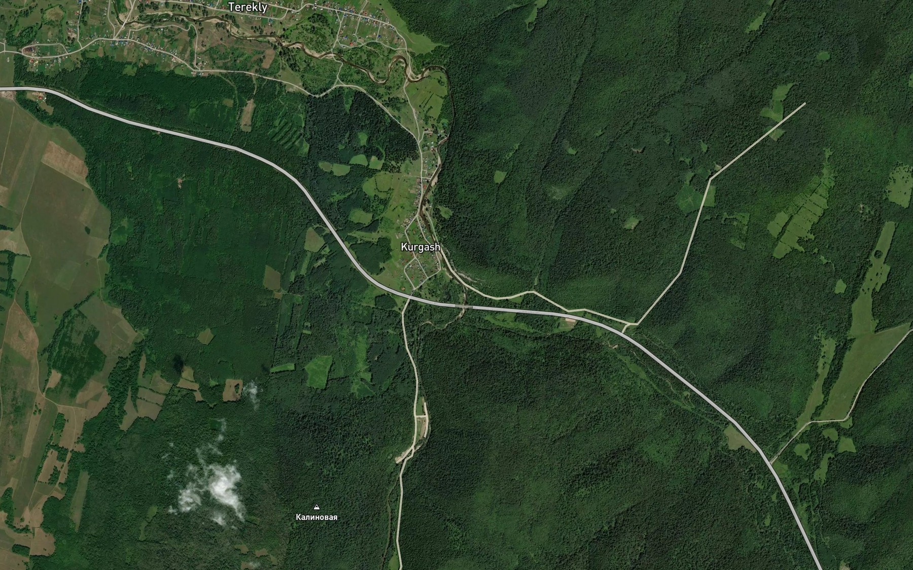 Satellite map of the Bol'shoy Kurgash