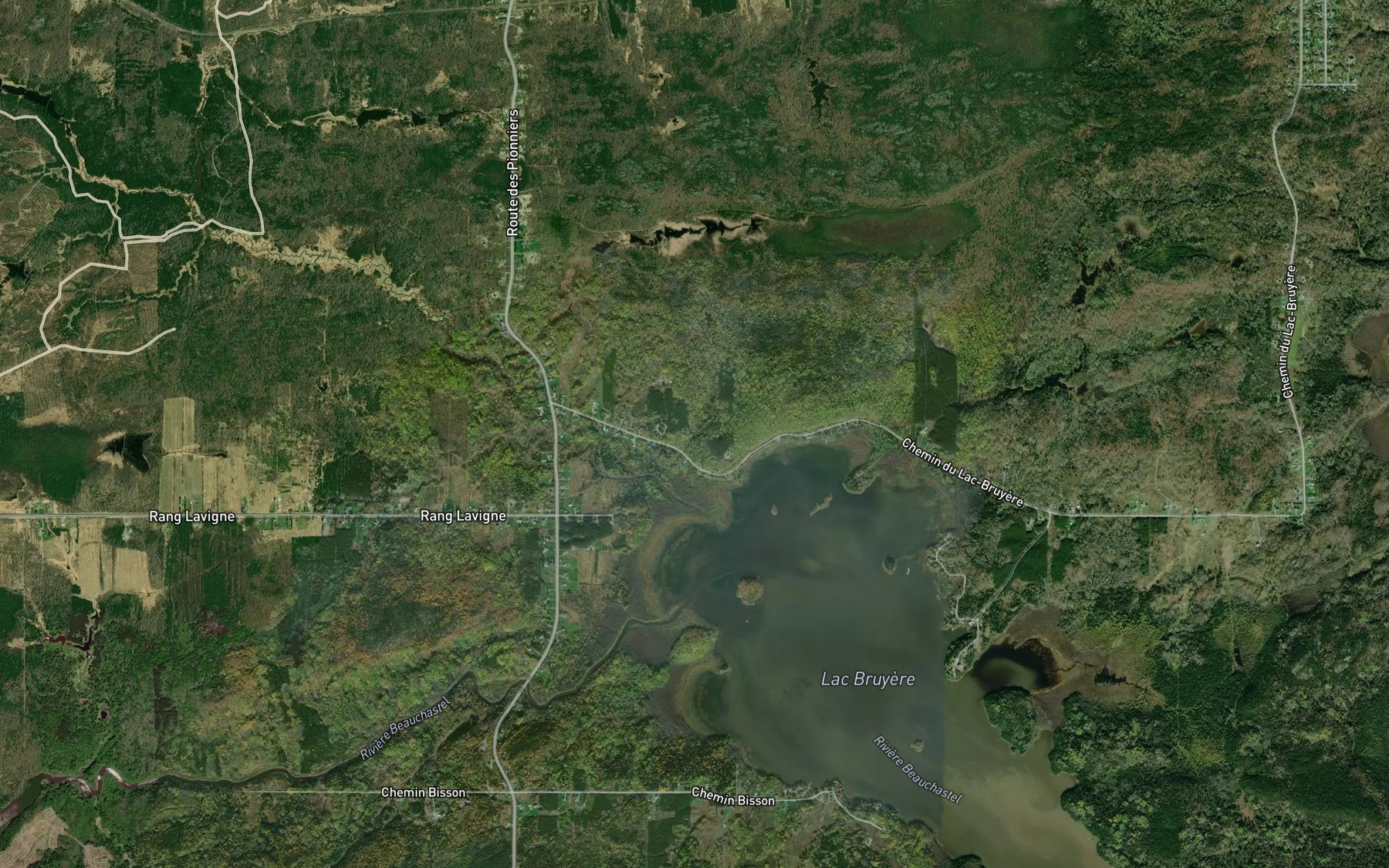 Satellite map of the Cours d'eau Charette