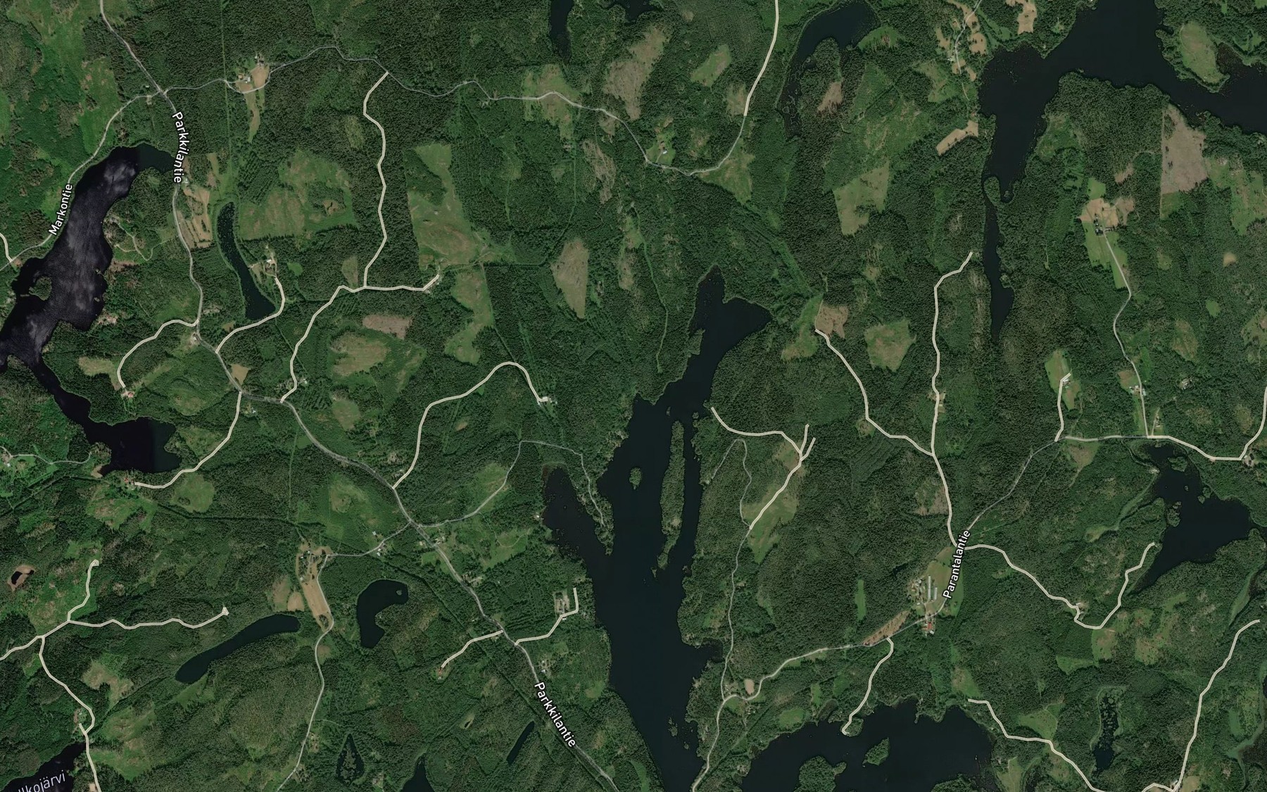 Satellite map of the Kangasoja