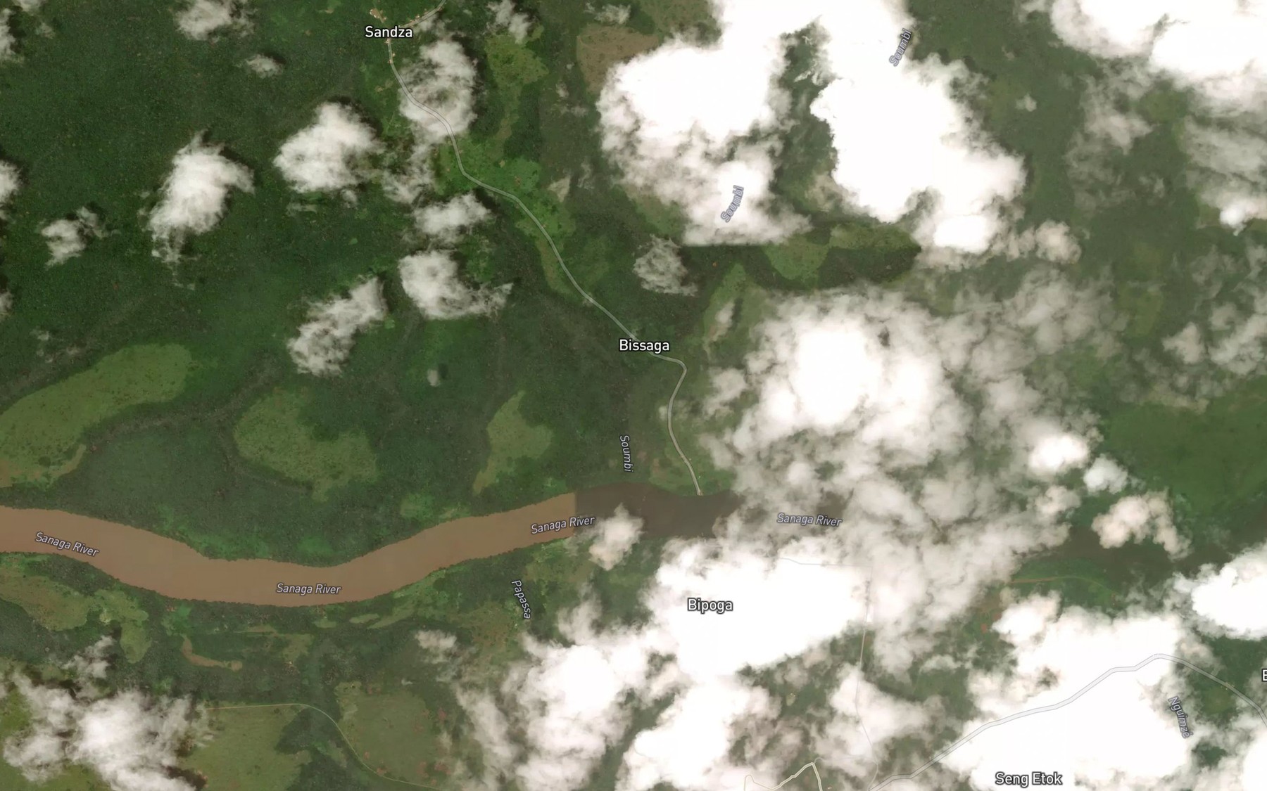 Satellite map of the Soumbi