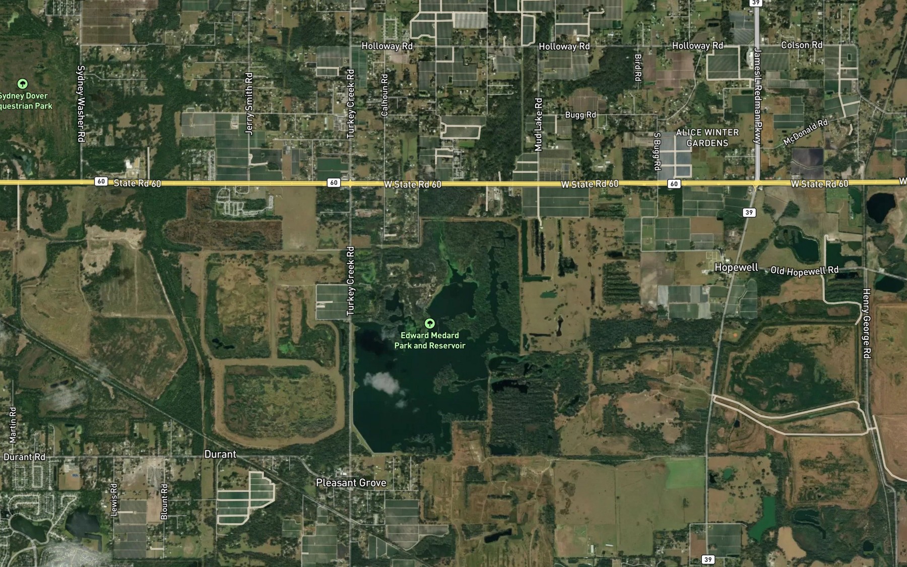 Satellite map of the Medard Park