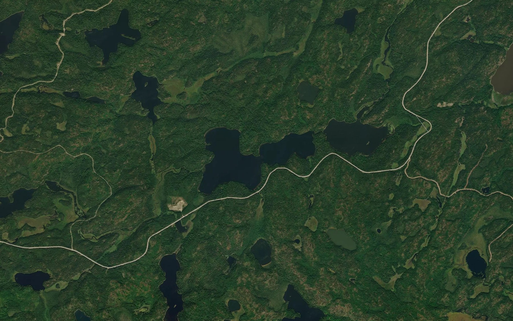 Satellite map of the Pikwans Lake