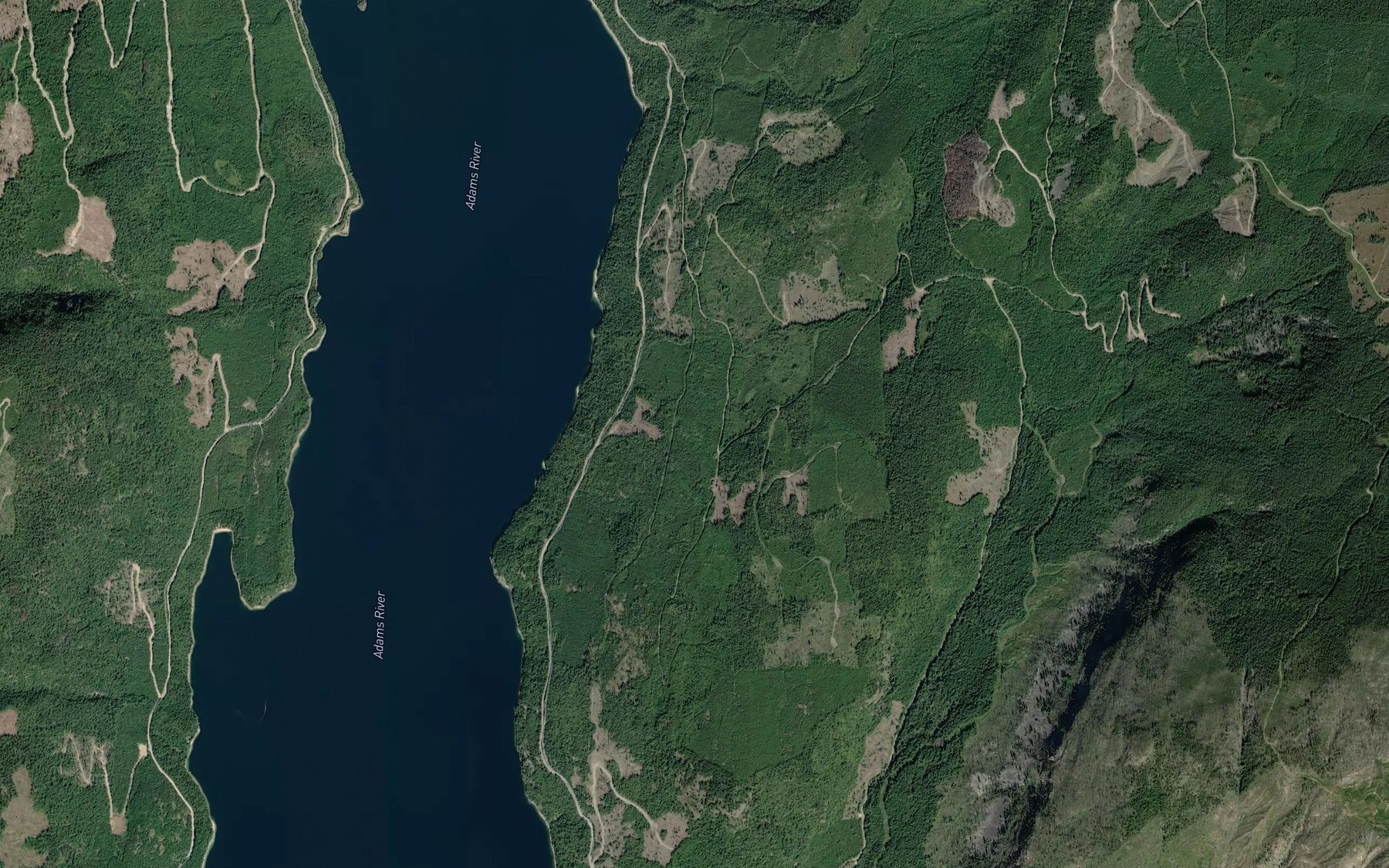 Satellite map of the Schottel Creek