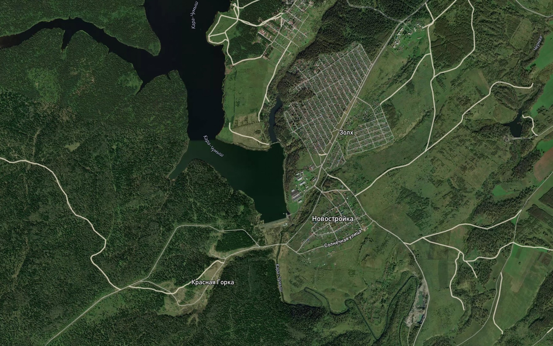 Satellite map of the Kerlegesh