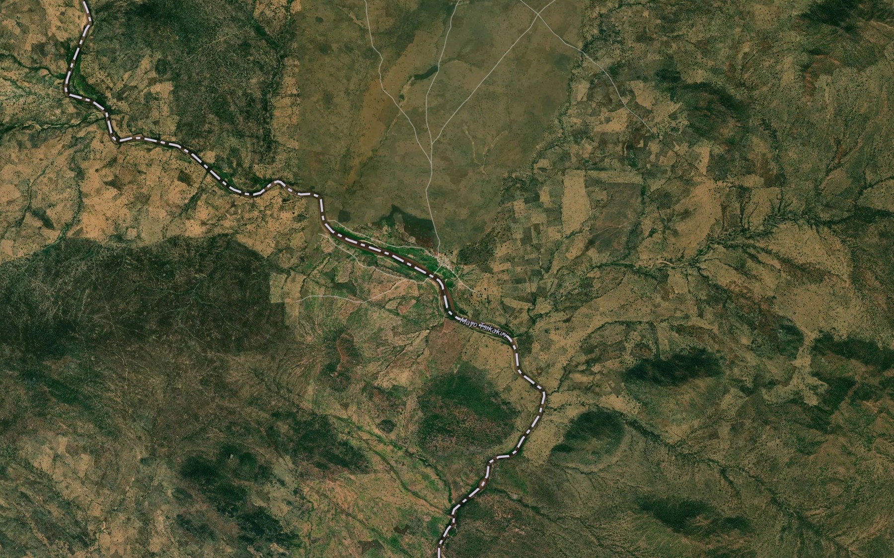 Satellite map of the Mayo Balaido