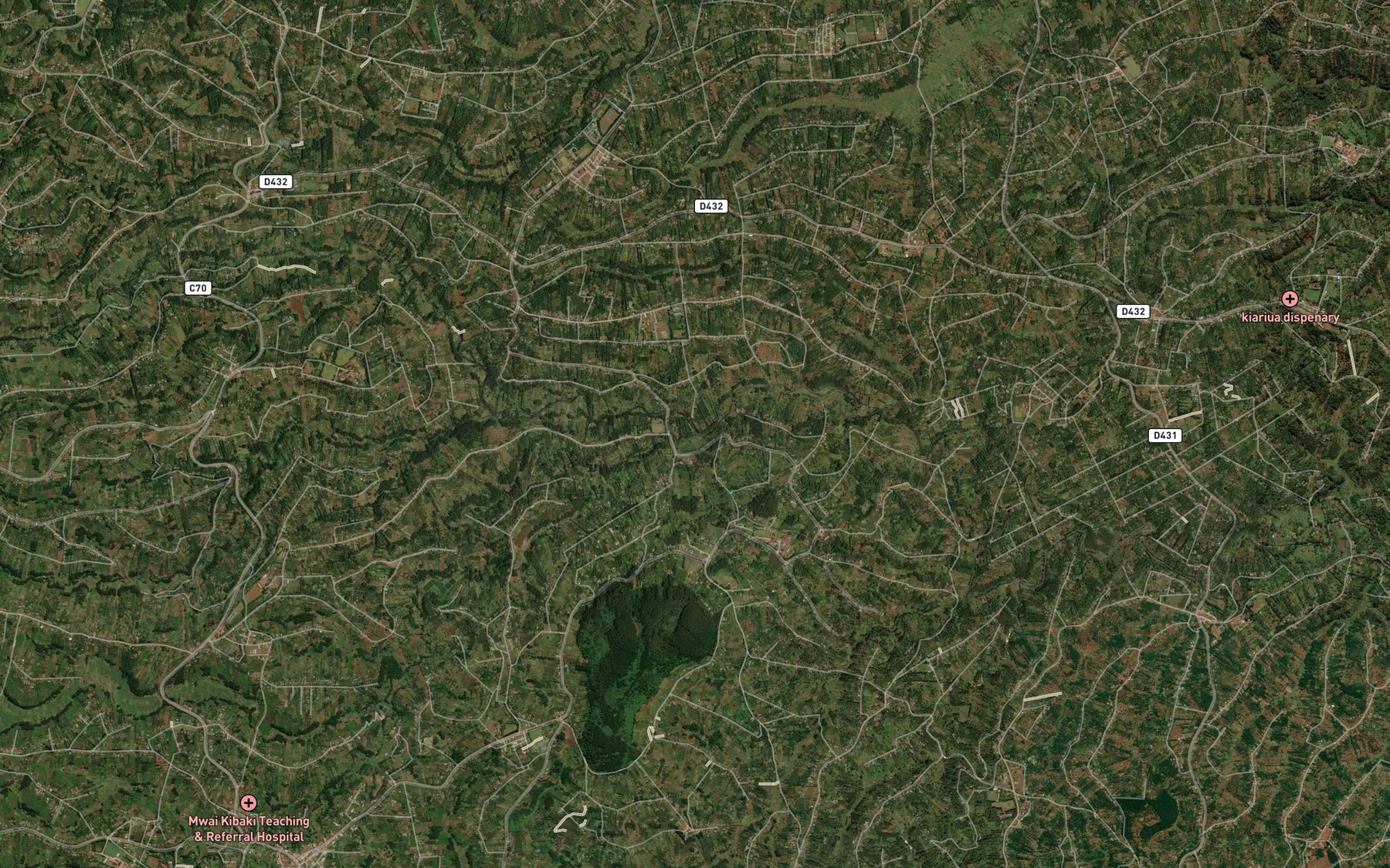 Satellite map of the Tuthi