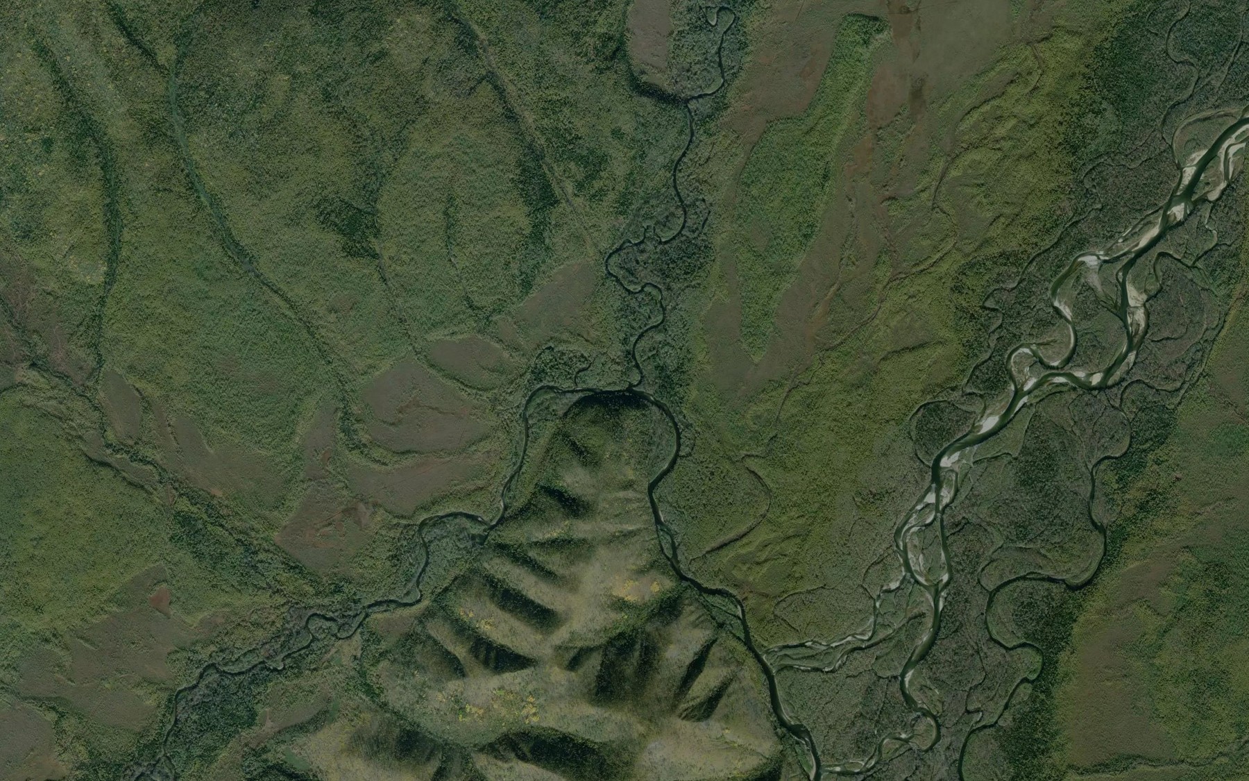 Satellite map of the Kosmun'