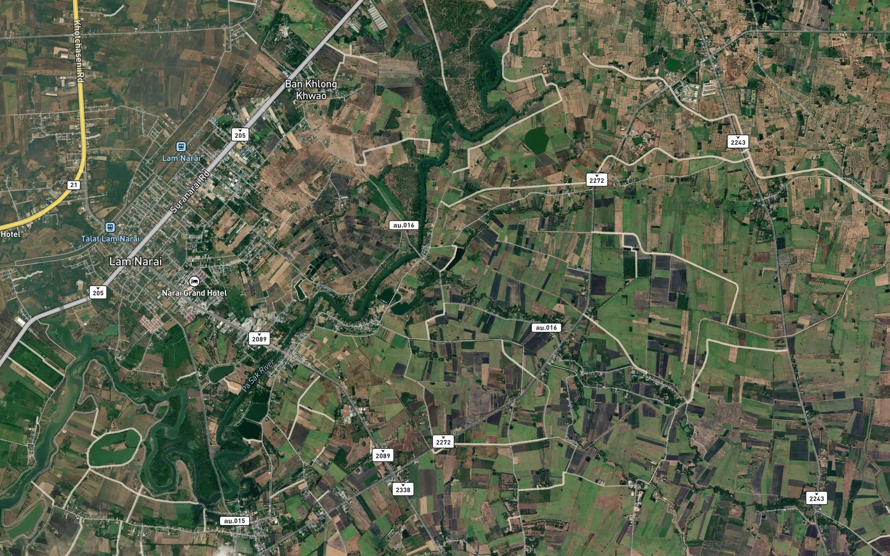 Satellite map of the Mueang Nong Khra