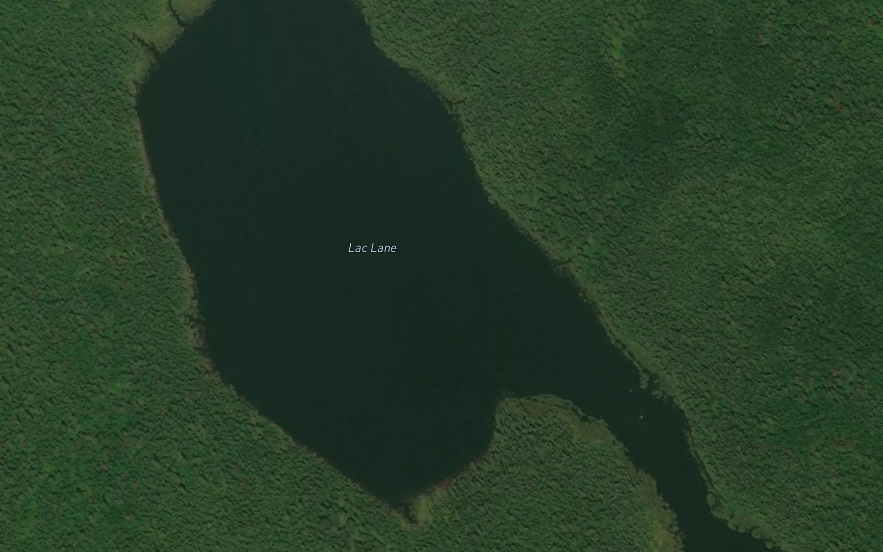 Satellite map of the Lac Lane