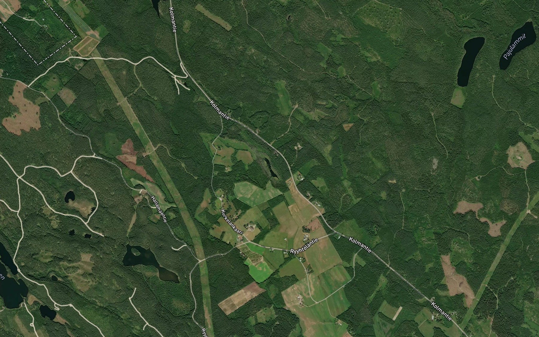 Satellite map of the Tiitunlampi