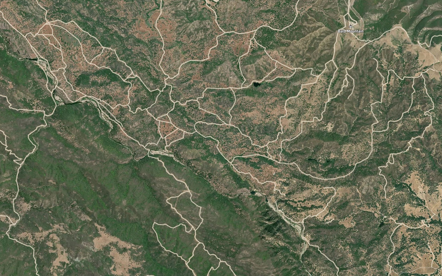 Satellite map of the Sycamore Creek