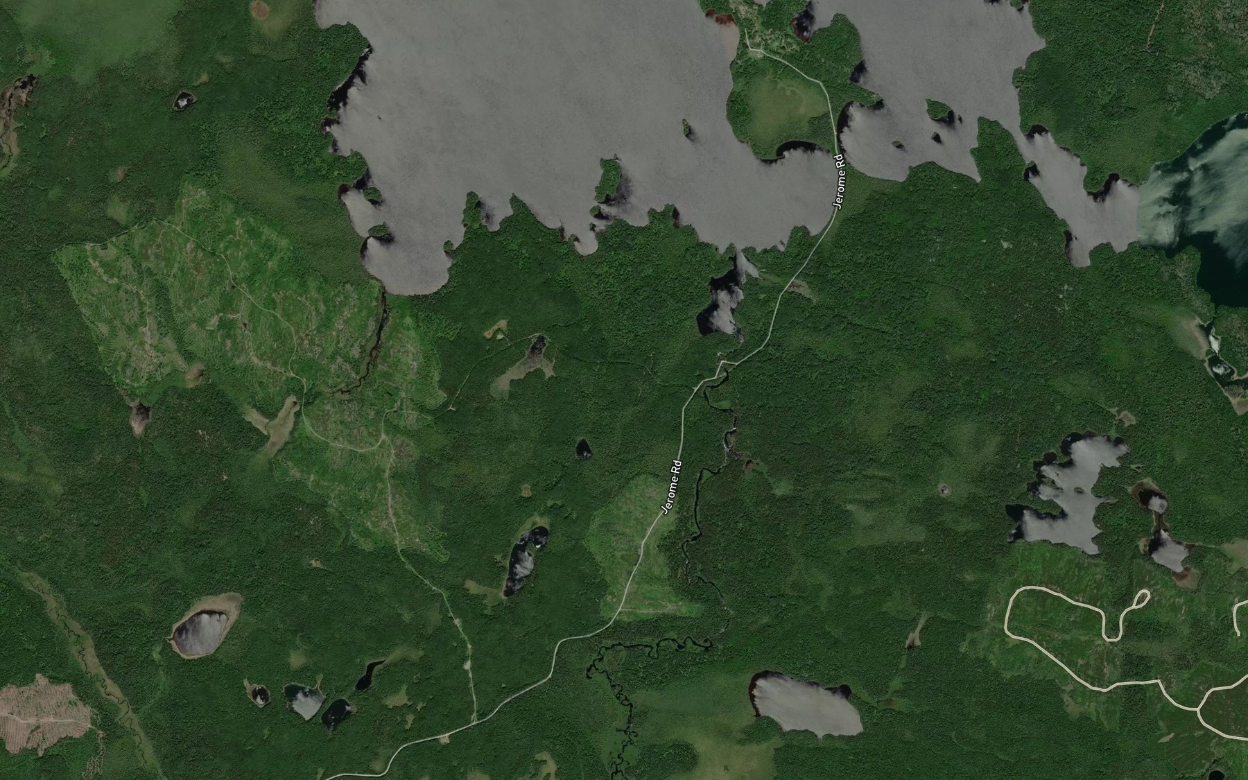 Satellite map of the Ramsey Creek