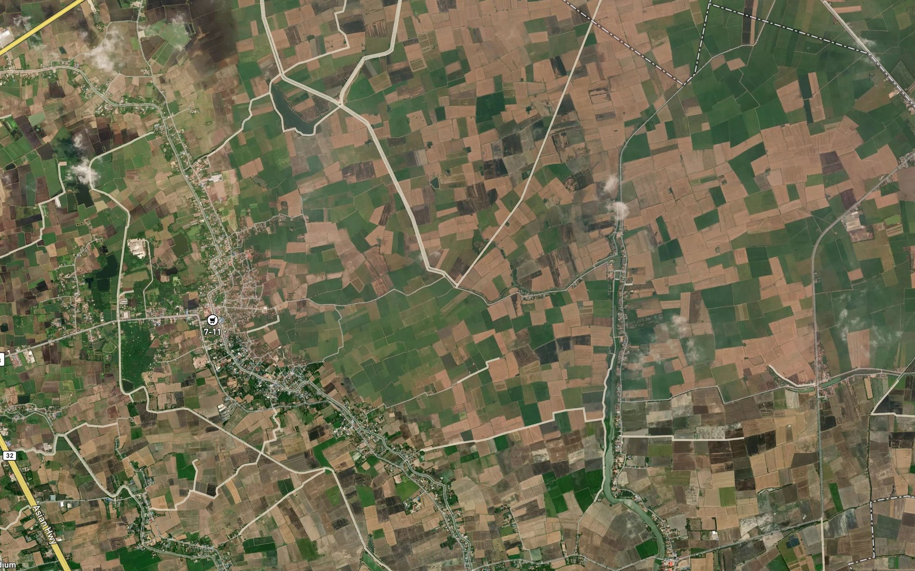 Satellite map of the Khlong Song Khwa Kao Khwa