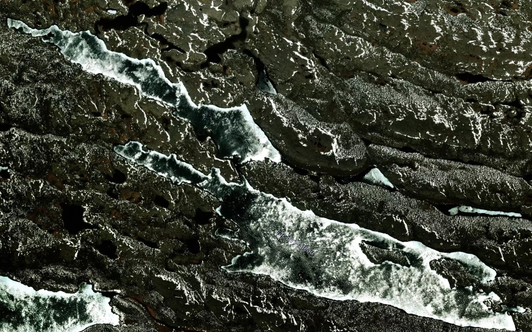 Satellite map of the Lac du Plateau