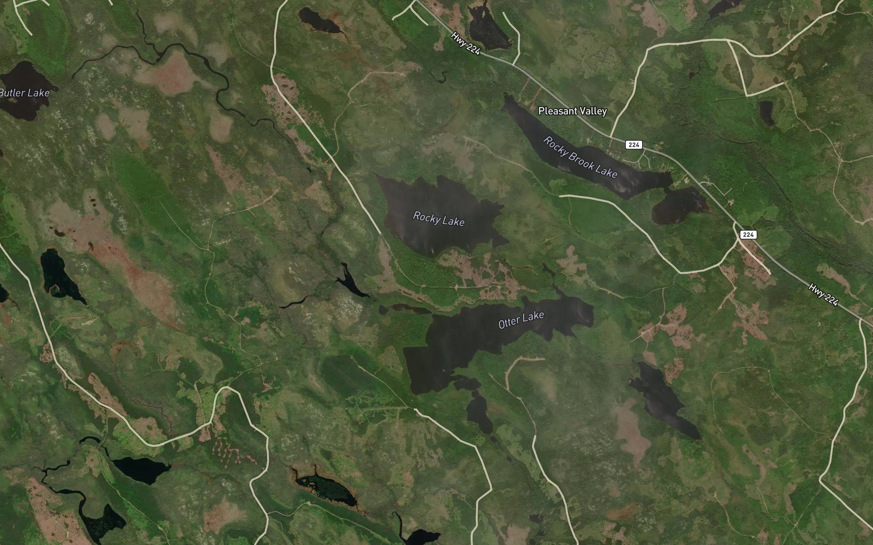 Satellite map of the Northeast Brook