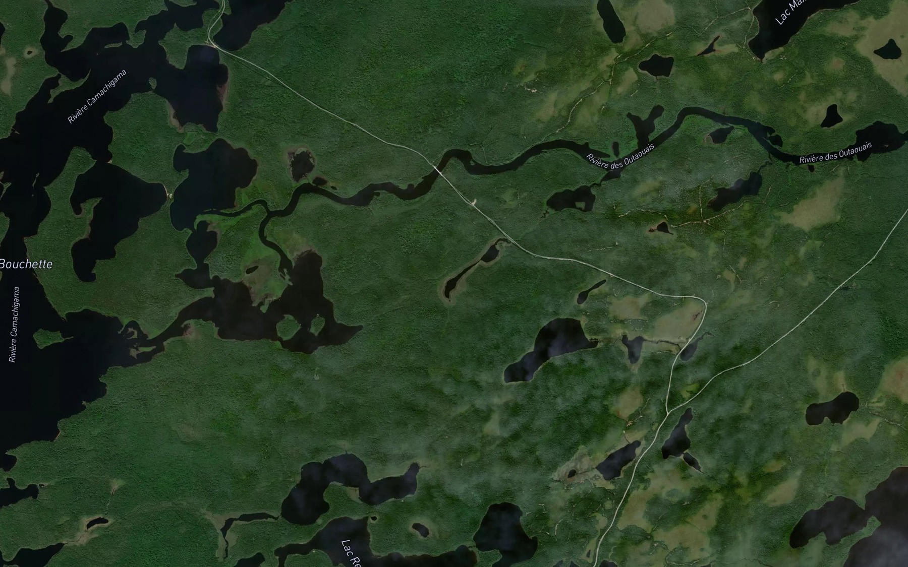 Satellite map of the Lac Oshima