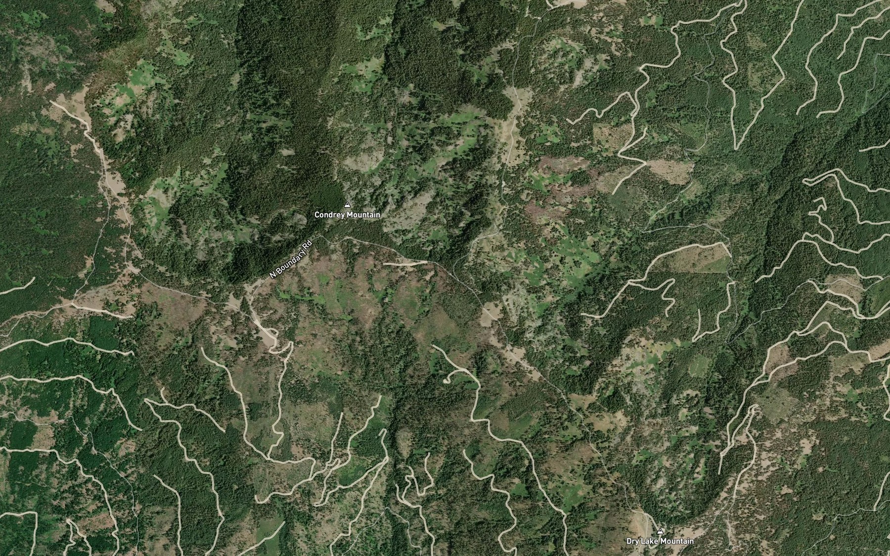 Satellite map of the Buckhorn Spring