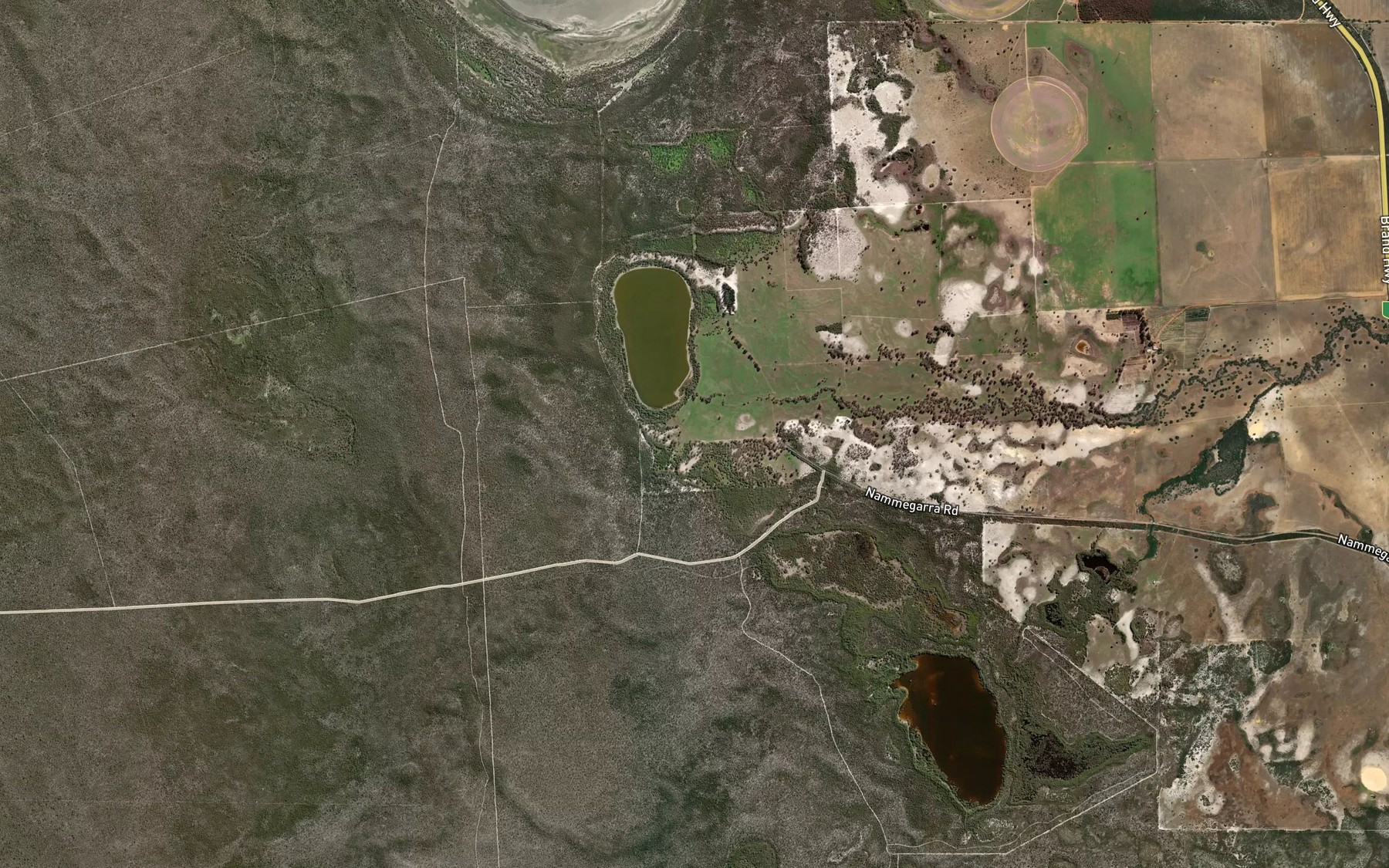 Satellite map of the Caren Caren Brook