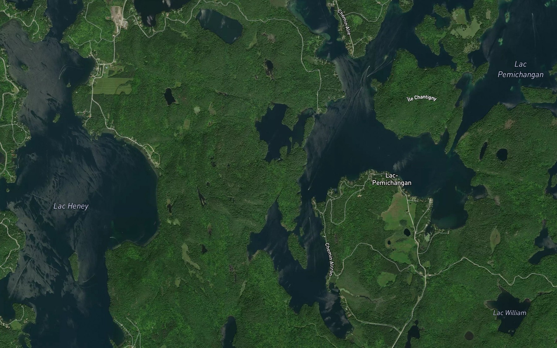 Satellite map of the Baie Ritchie