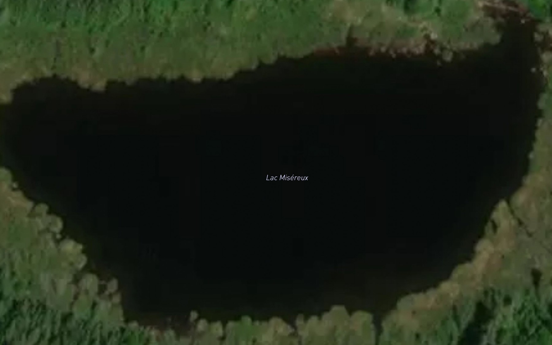 Satellite map of the Lac Misereux
