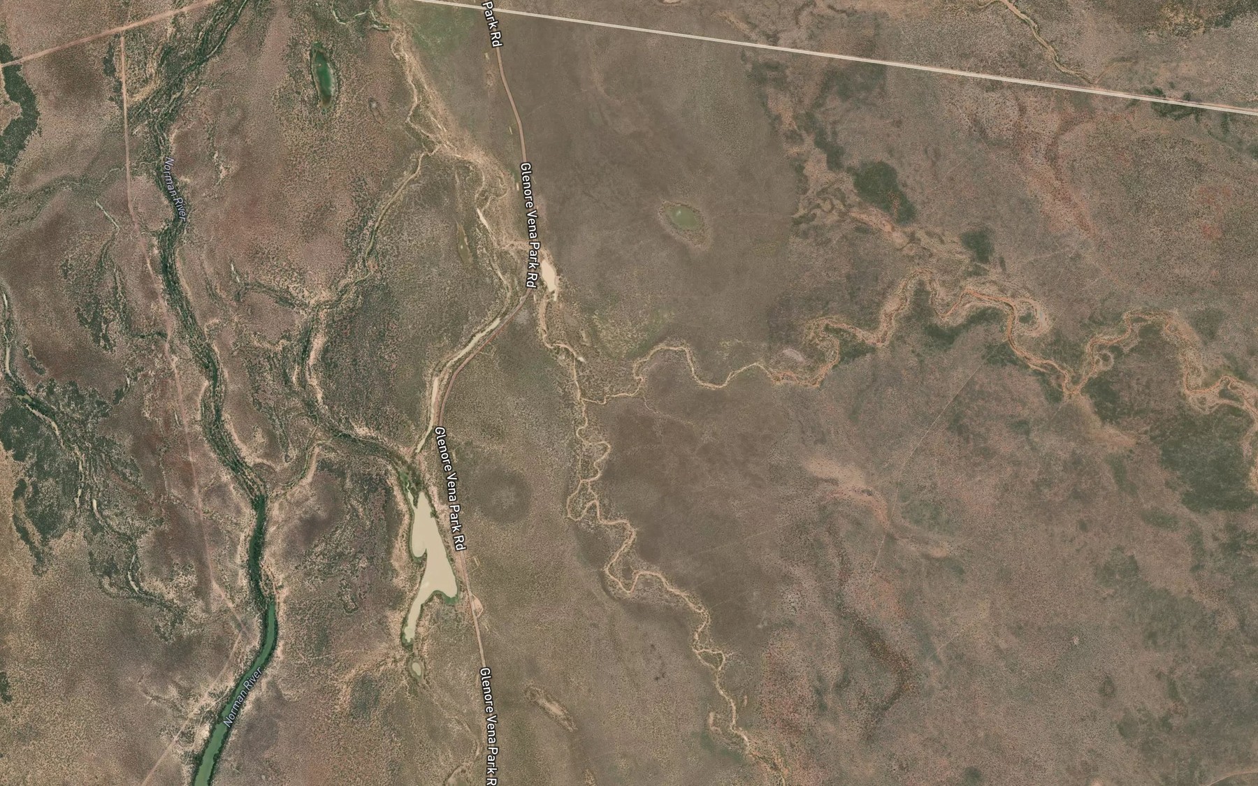 Satellite map of the Belmore Creek