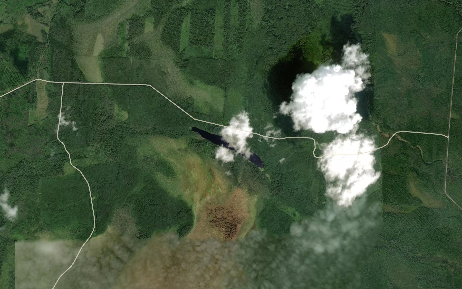 Satellite map of the Ozero Osinovskoye