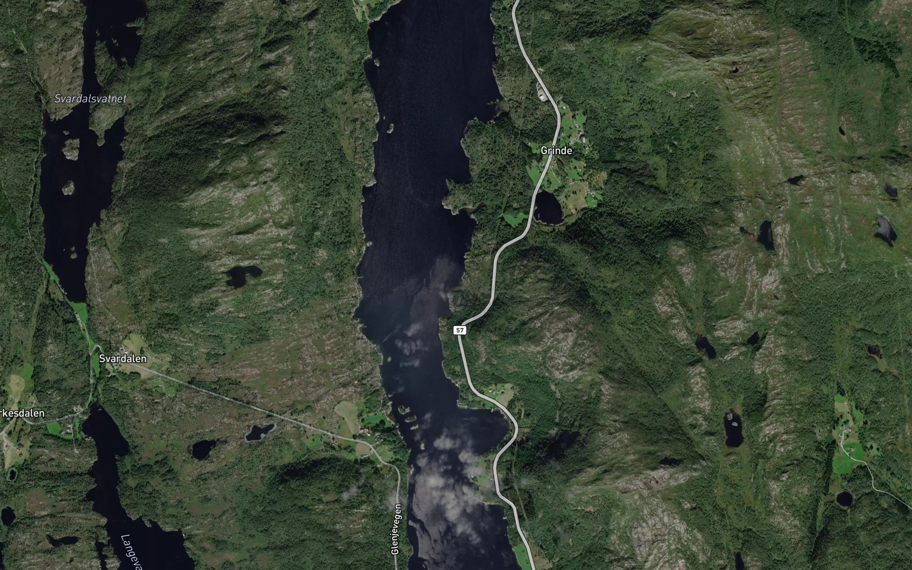 Satellite map of the Vedalsvika