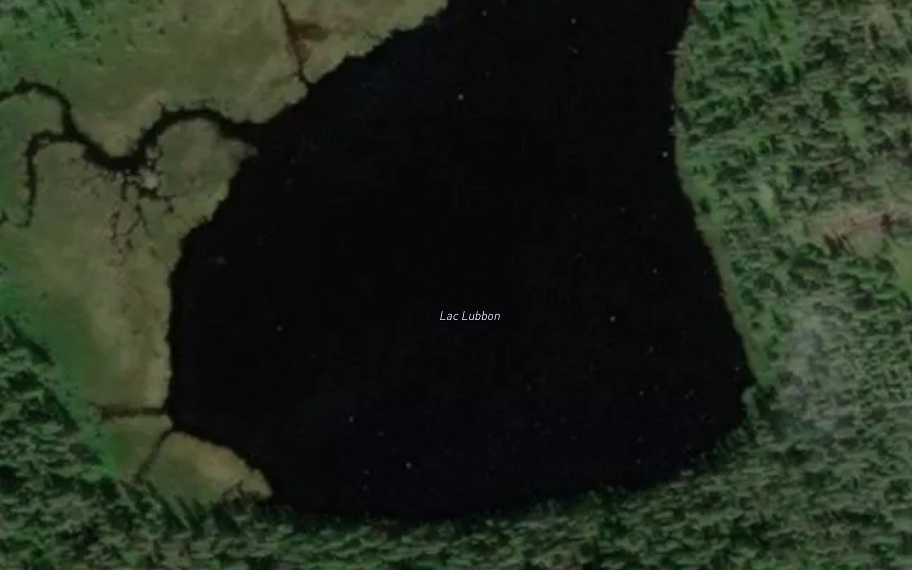 Satellite map of the Lac Lubbon