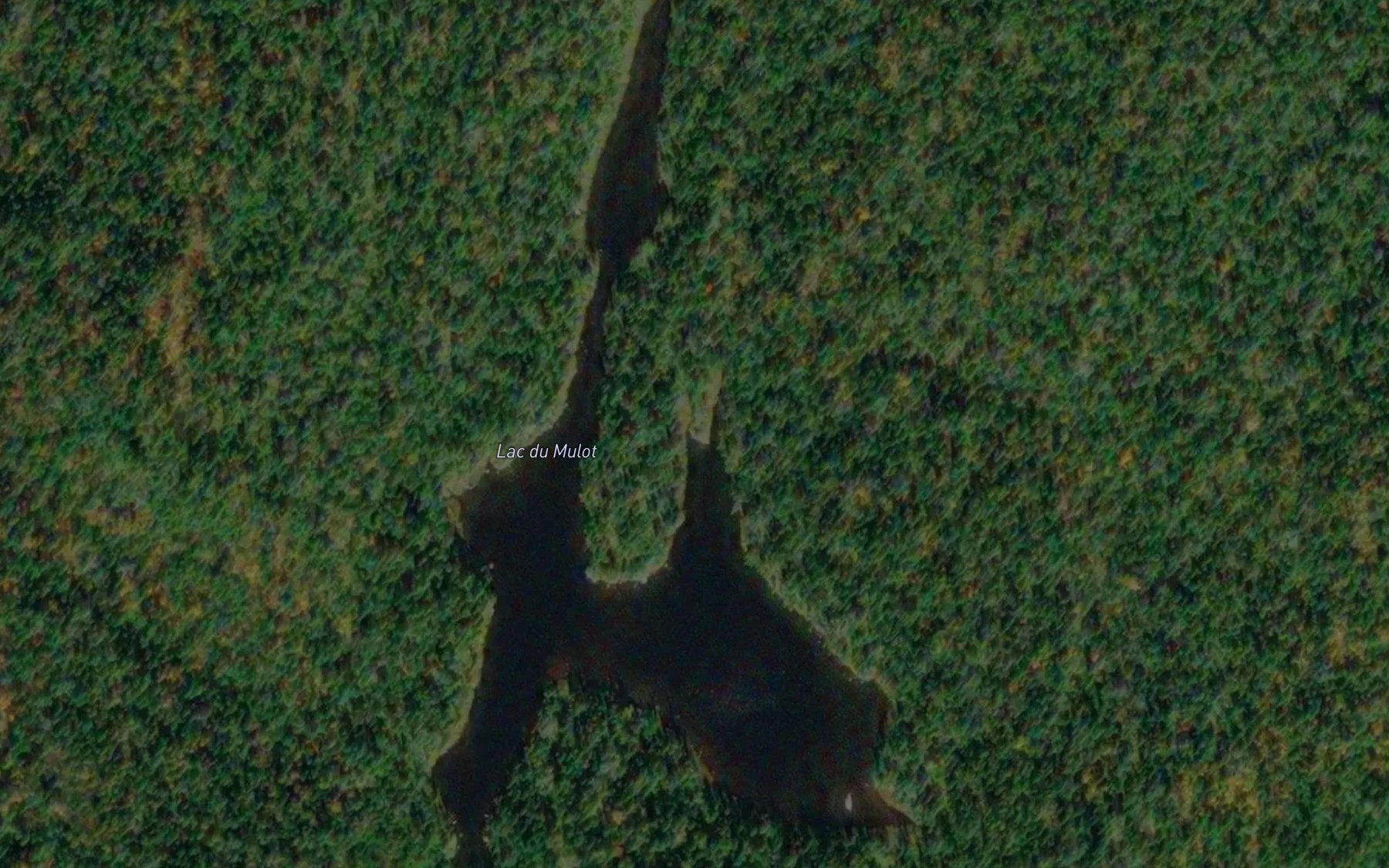 Satellite map of the Lac du Mulot